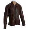 SALE - Rogue Drifter Brown Casual Leather Jacket 3XL